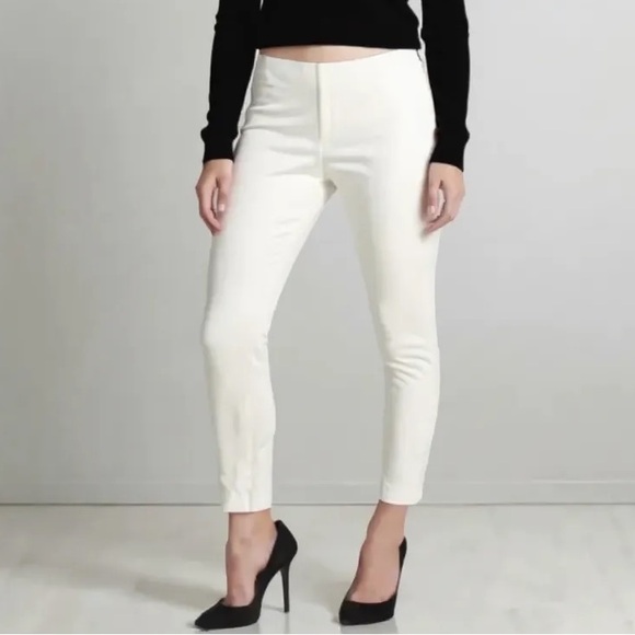 Vince Camuto Side Zip Ankle Pant in White Size 4 - Picture 1 of 8
